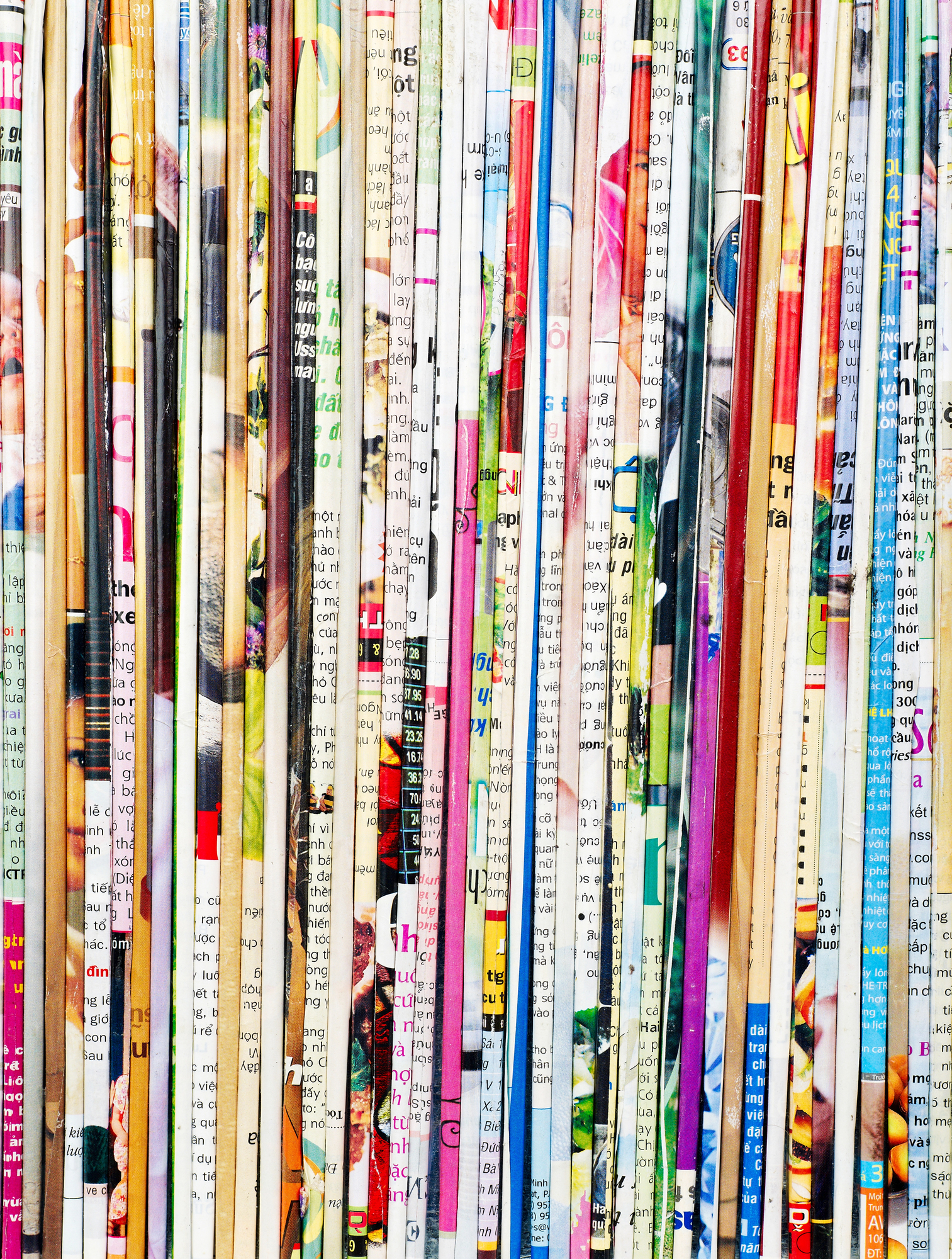 Multi-colored paper texture